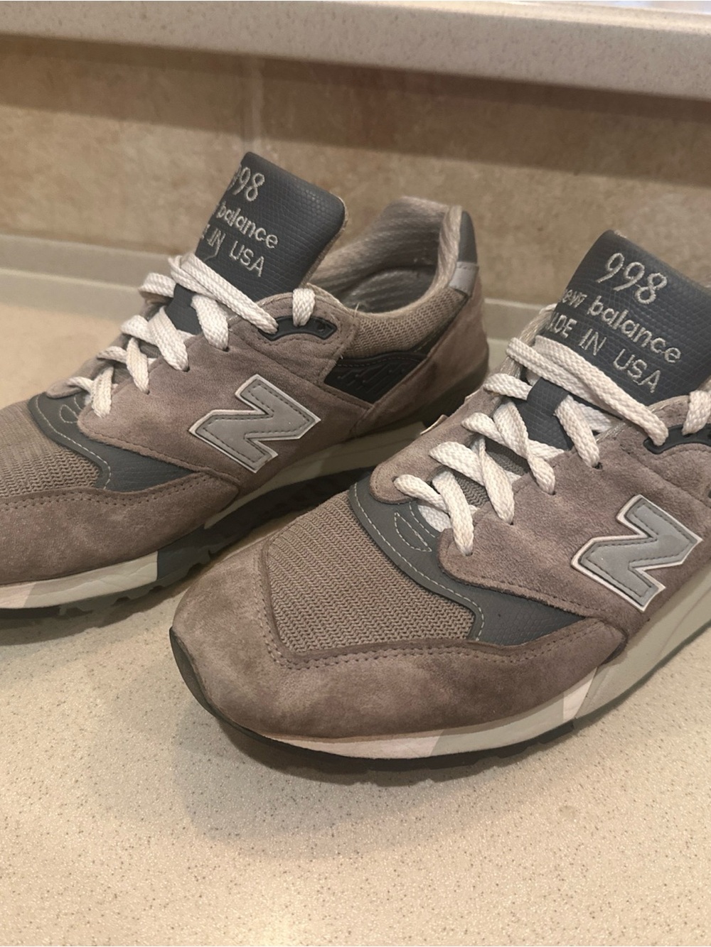 New Balance 998 Men's Gray Suede Sneaker 10.5
